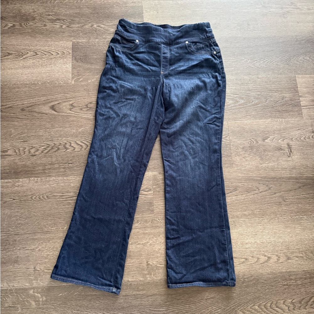 Chico’s Women’s Dark Blue Jeans - Perfect Stretch Pull On Bootcut Size 0.5